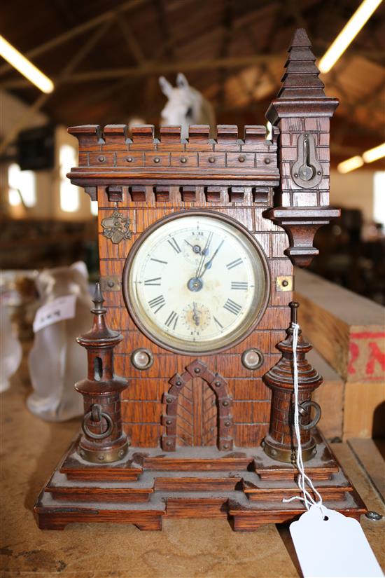 Novelty castle clock